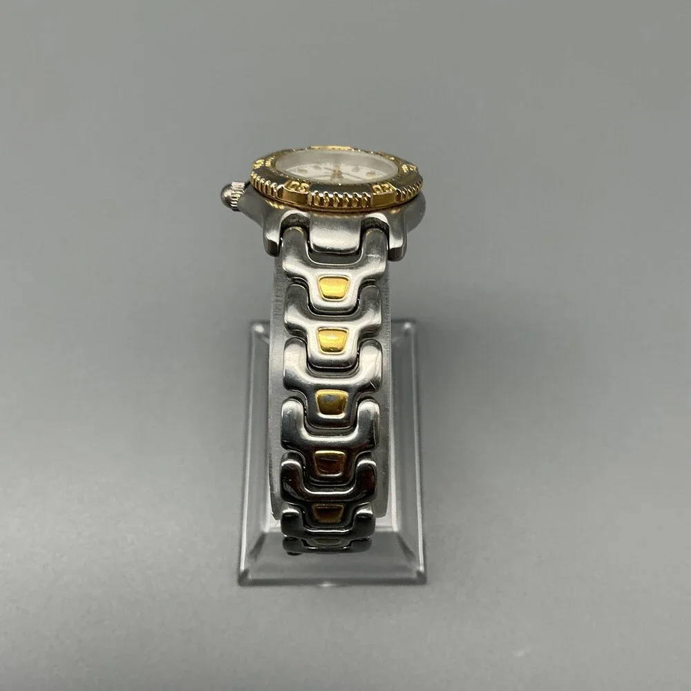Vintage Wittnauer Womens Watch 24mm White Dial Two Tone 100m New Battery 6